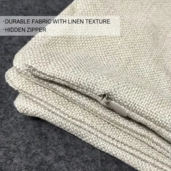 NEW LINEN BLEND EASTER/NURSERY BUNNY RABBITS HOME DECOR PILLOW COVER 17.7" - Picture 3 of 3